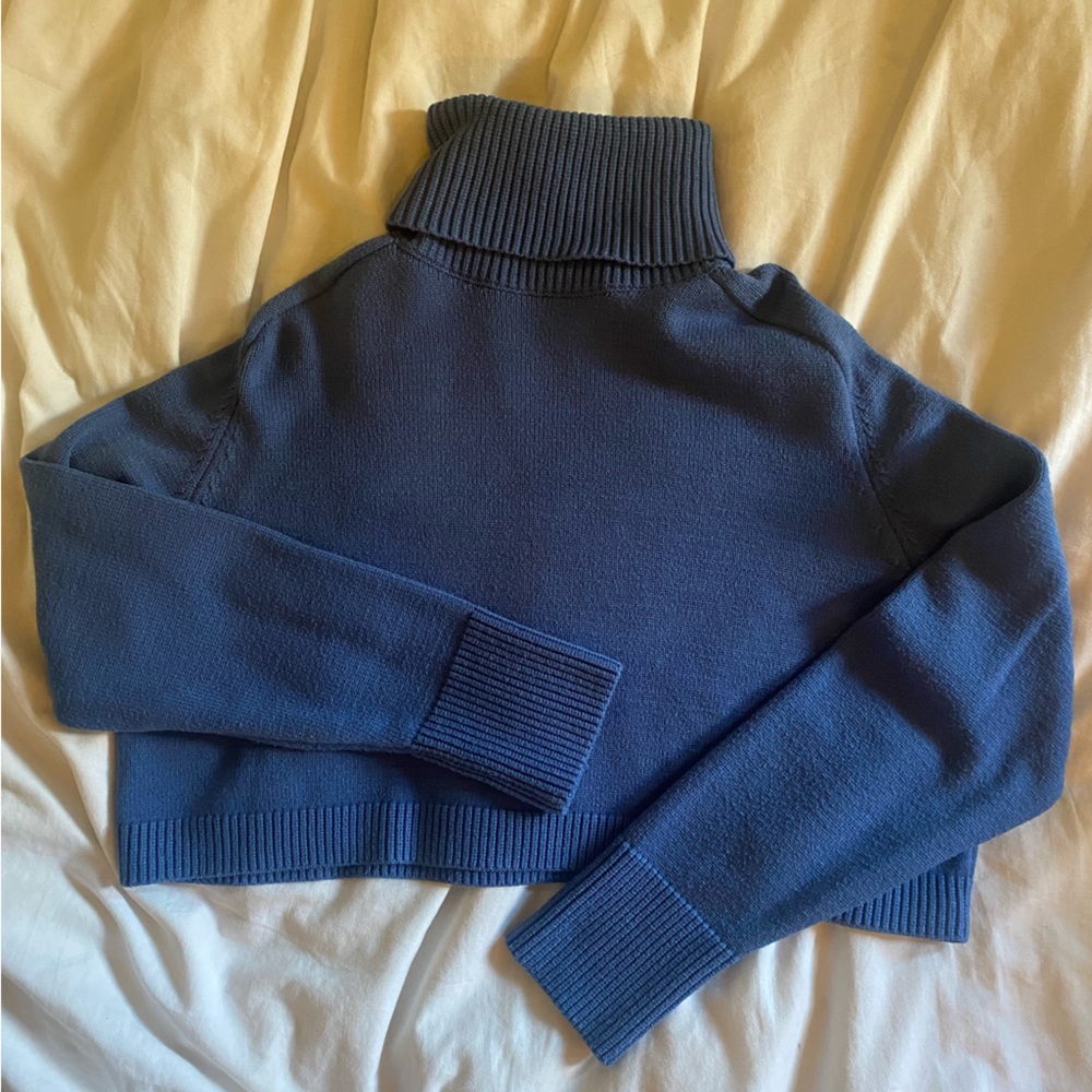 ZARA Cropped Turtleneck Sweater